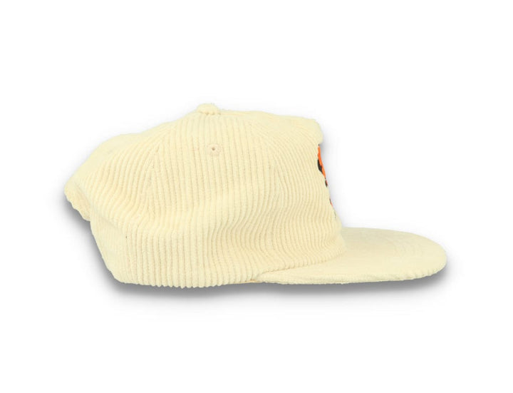 Free & Easy Don't Trip Fat Corduroy Snapback Cap Bone - LOKK