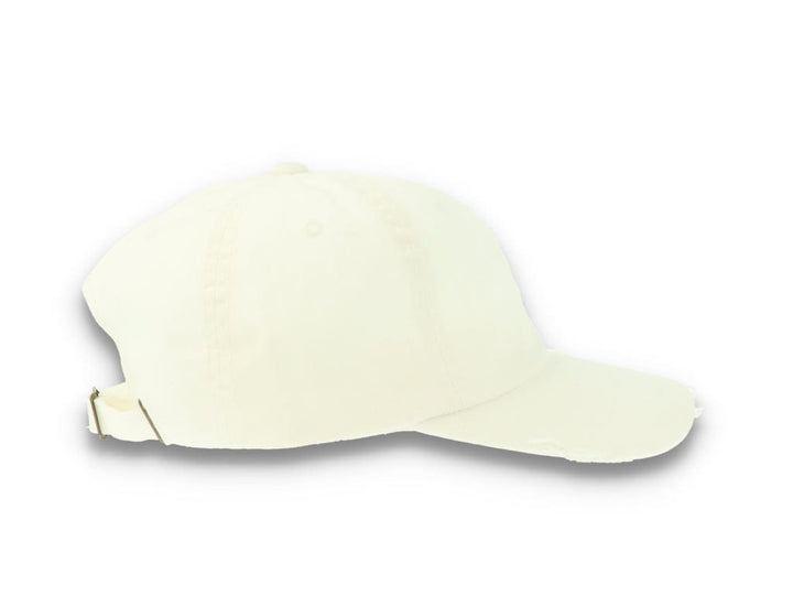 Low Profile Destroyed Cap White 6245DC - LOKK
