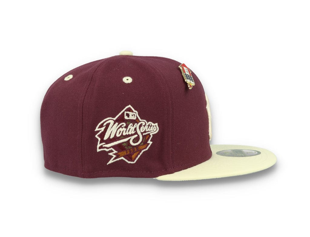 59FIFTY MLB World Series Trail Mix New York Yankees Plum/White - LOKK