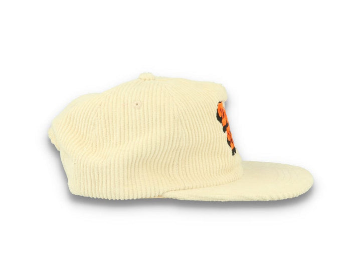 Free & Easy Don't Trip Fat Corduroy Snapback Cap Bone - LOKK