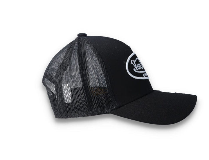 Von Dutch Trucker Cap Black/Black/White - LOKK