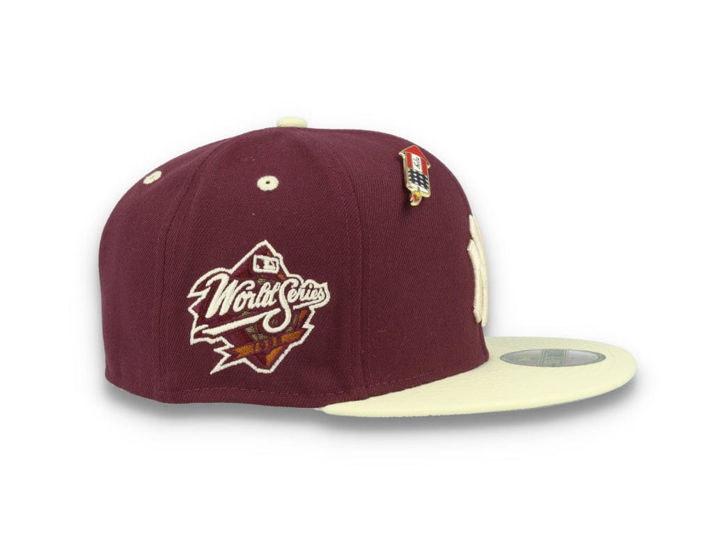 59FIFTY MLB World Series Trail Mix New York Yankees Plum/White - LOKK