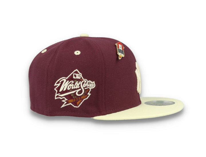 59FIFTY MLB World Series Trail Mix New York Yankees Plum/White - LOKK