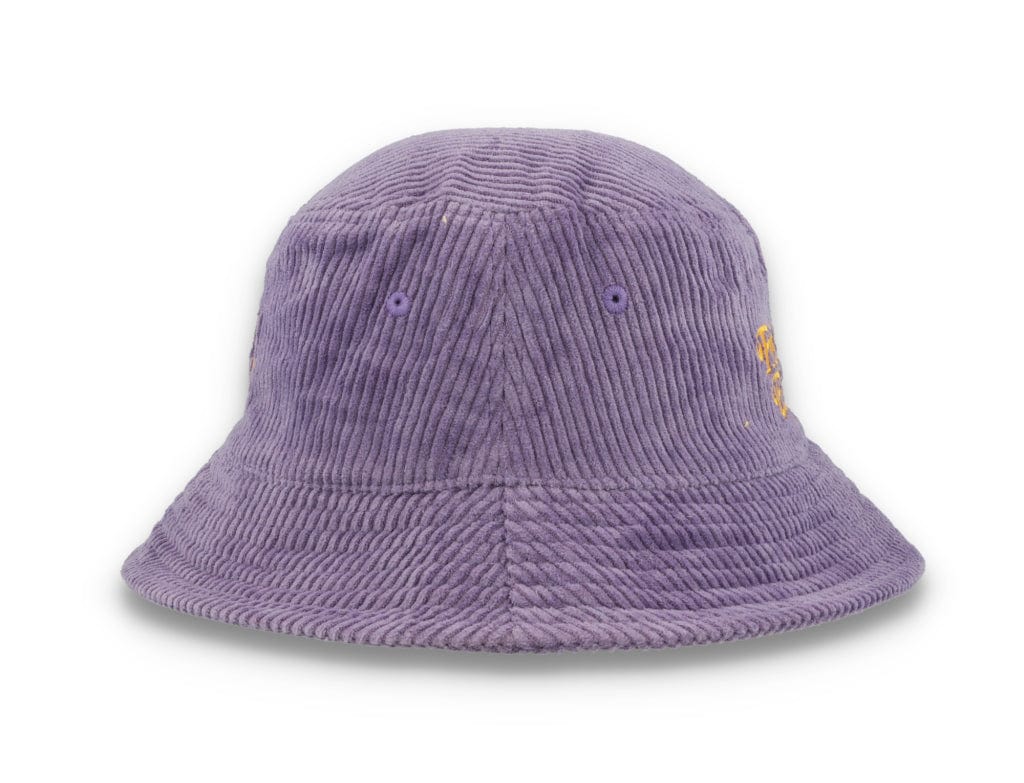 Bucket Hat Purple Free & Easy Don't Trip Fat Corduroy - LOKK