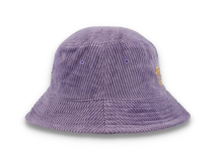 Bucket Hat Purple Free & Easy Don't Trip Fat Corduroy - LOKK