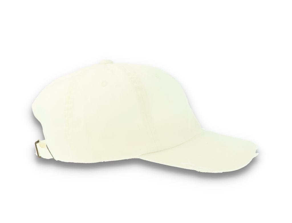 Low Profile Destroyed Cap White 6245DC - LOKK