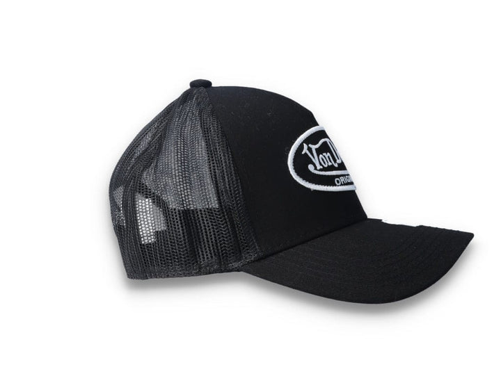 Von Dutch Trucker Cap Black/Black/White - LOKK