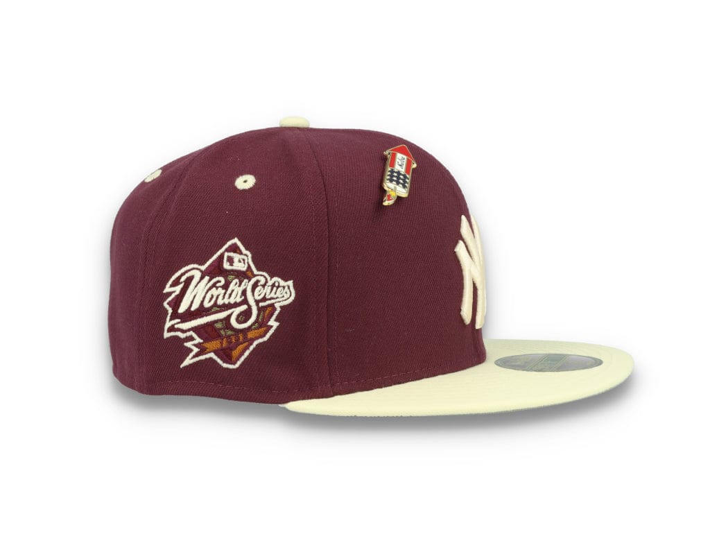 59FIFTY MLB World Series Trail Mix New York Yankees Plum/White - LOKK