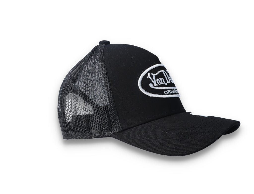 Von Dutch Trucker Cap Black/Black/White - LOKK