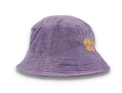 Bucket Hat Purple Free & Easy Don't Trip Fat Corduroy