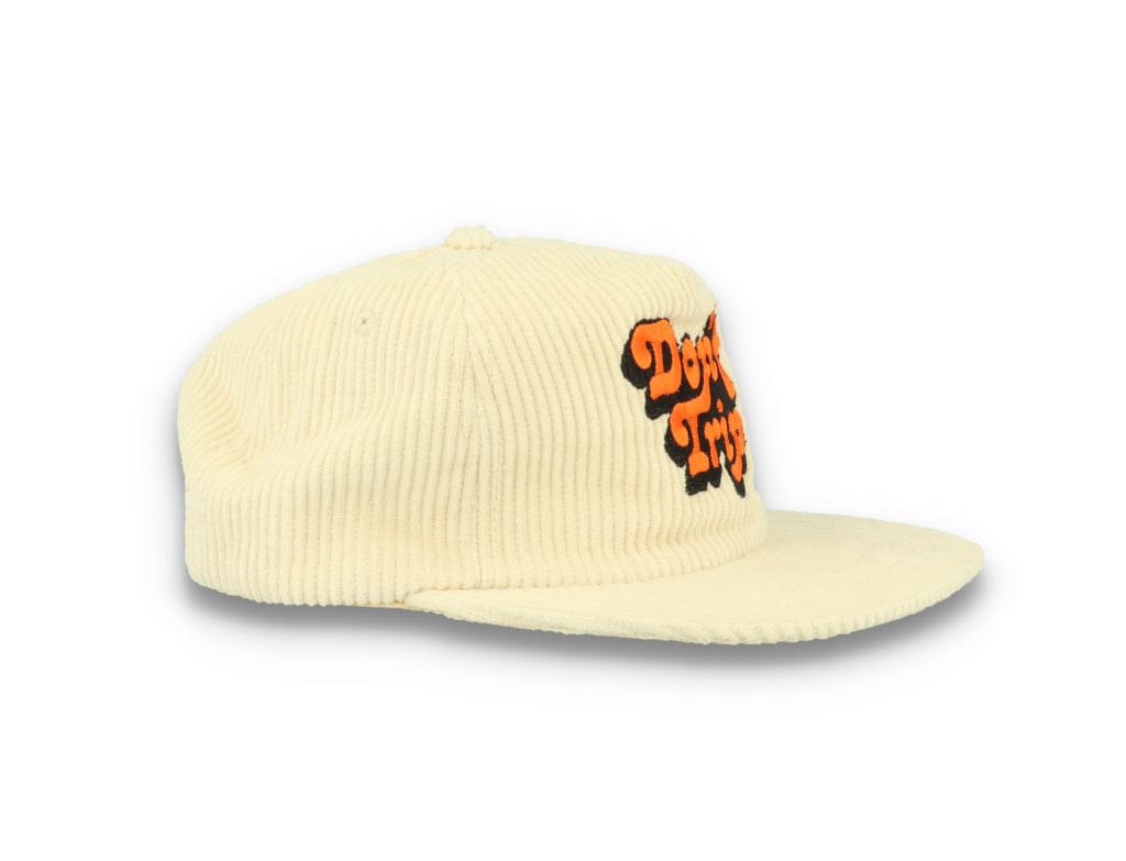 Free & Easy Don't Trip Fat Corduroy Snapback Cap Bone - LOKK