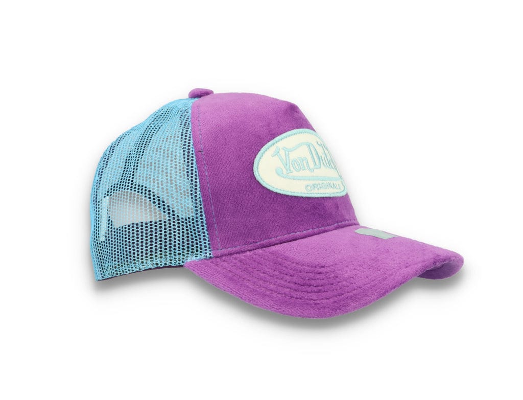 Von Dutch Trucker Cap Velvet Lilac/Blue - LOKK