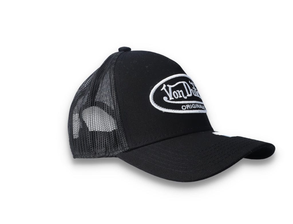 Von Dutch Trucker Cap Black/Black/White - LOKK