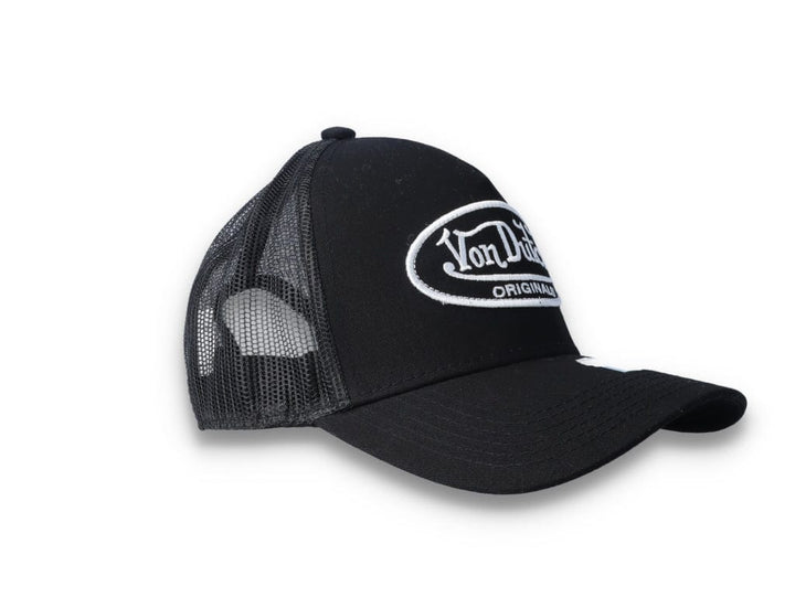 Von Dutch Trucker Cap Black/Black/White - LOKK