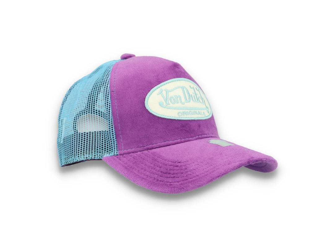 Von Dutch Trucker Cap Velvet Lilac/Blue - LOKK