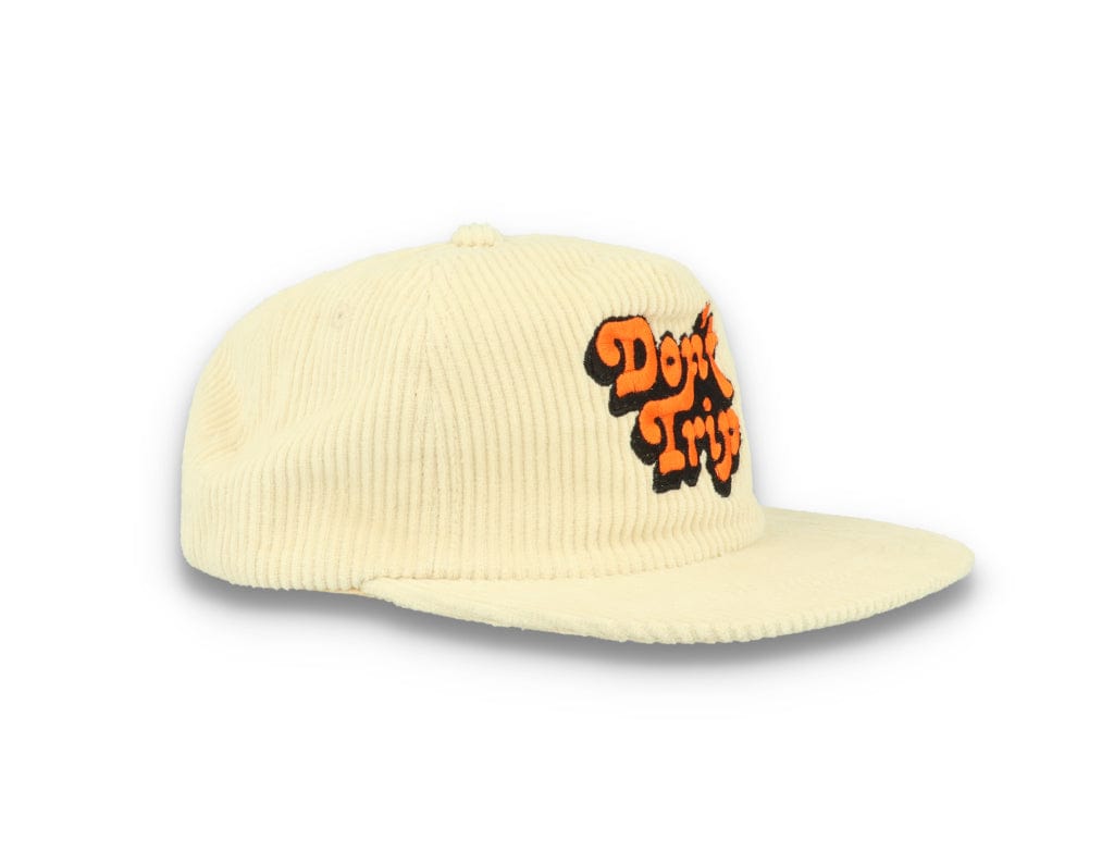 Free & Easy Don't Trip Fat Corduroy Snapback Cap Bone - LOKK