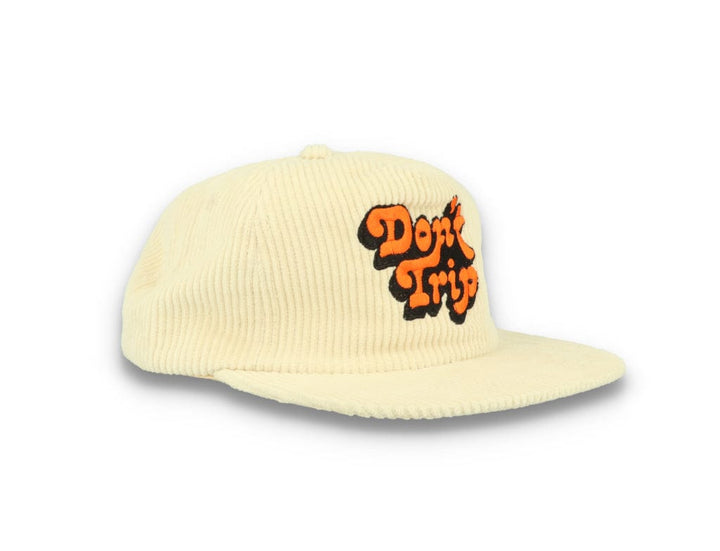 Free & Easy Don't Trip Fat Corduroy Snapback Cap Bone - LOKK