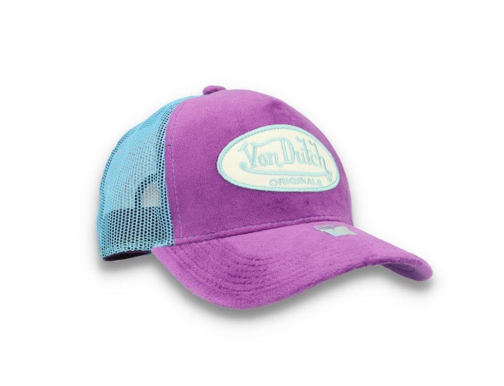 Von Dutch Trucker Cap Velvet Lilac/Blue - LOKK