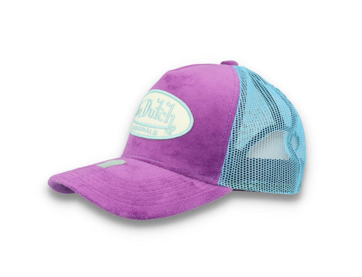 Von Dutch Trucker Cap Velvet Lilac/Blue - LOKK
