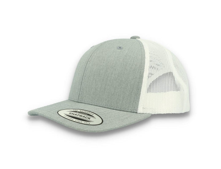 Flexfit 6606T Retro Trucker Heather Grey/White - LOKK