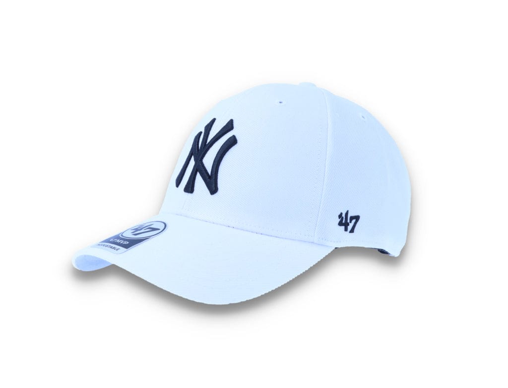 Cap New York Yankees White/Black MLB MVP Wool - LOKK