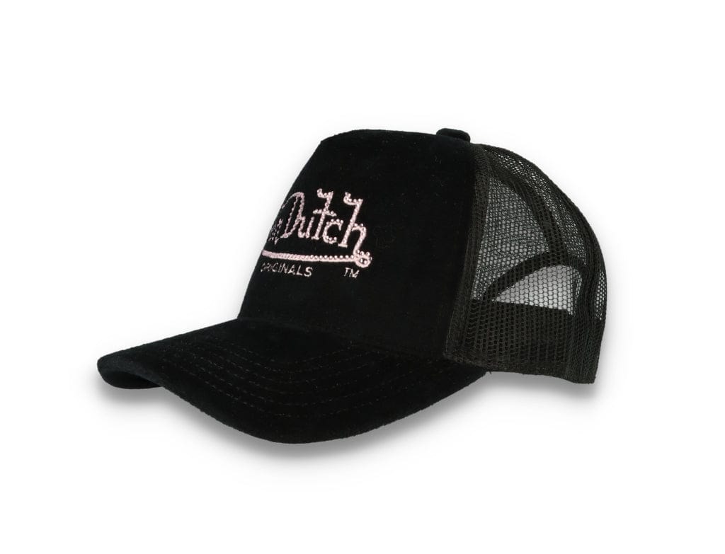 Von Dutch Trucker Cap Miami Velvet Black/Black - LOKK