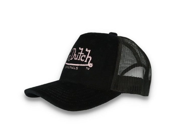 Von Dutch Trucker Cap Miami Velvet Black/Black - LOKK