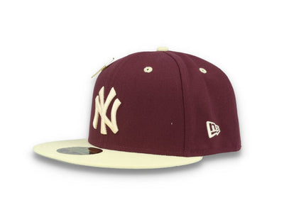 59FIFTY MLB World Series Trail Mix New York Yankees Plum/White