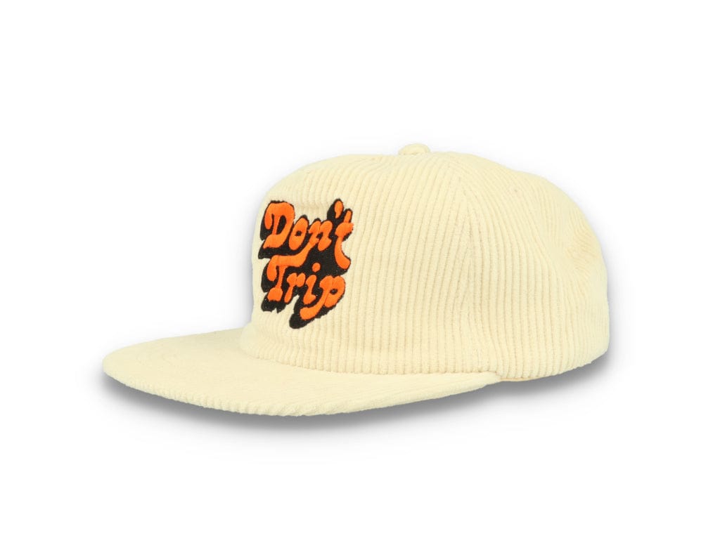 Free & Easy Don't Trip Fat Corduroy Snapback Cap Bone - LOKK