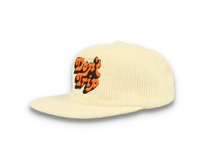 Free & Easy Don't Trip Fat Corduroy Snapback Cap Bone - LOKK
