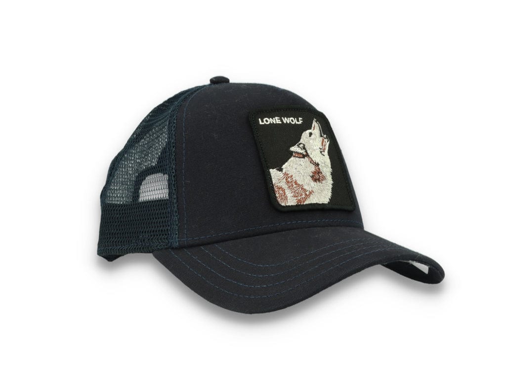 Goorin Trucker Cap The Lone Wolf Navy - LOKK
