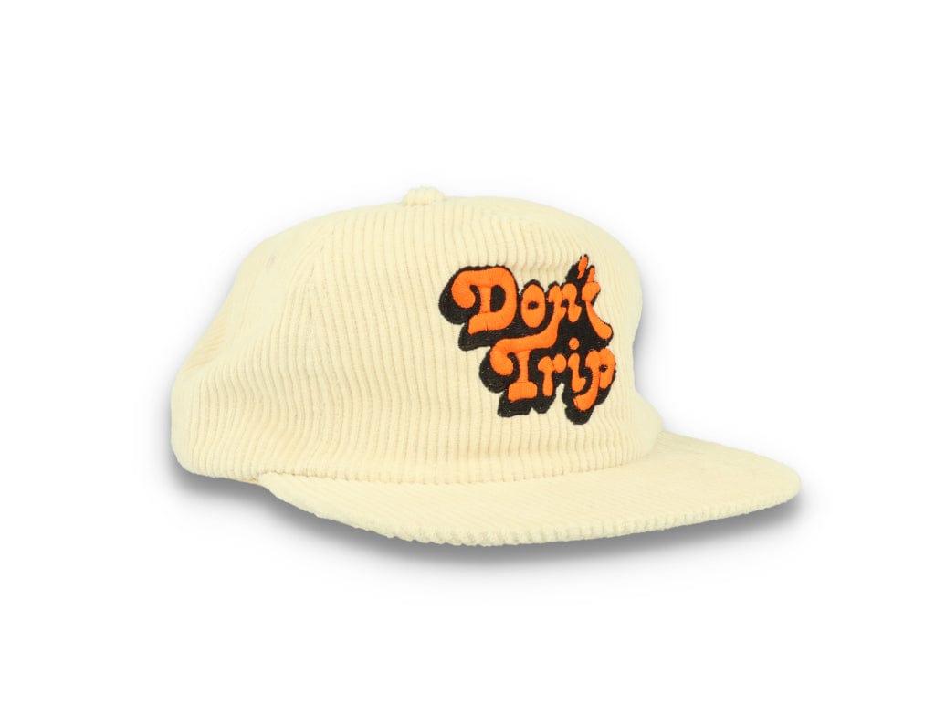 Free & Easy Don't Trip Fat Corduroy Snapback Cap Bone - LOKK