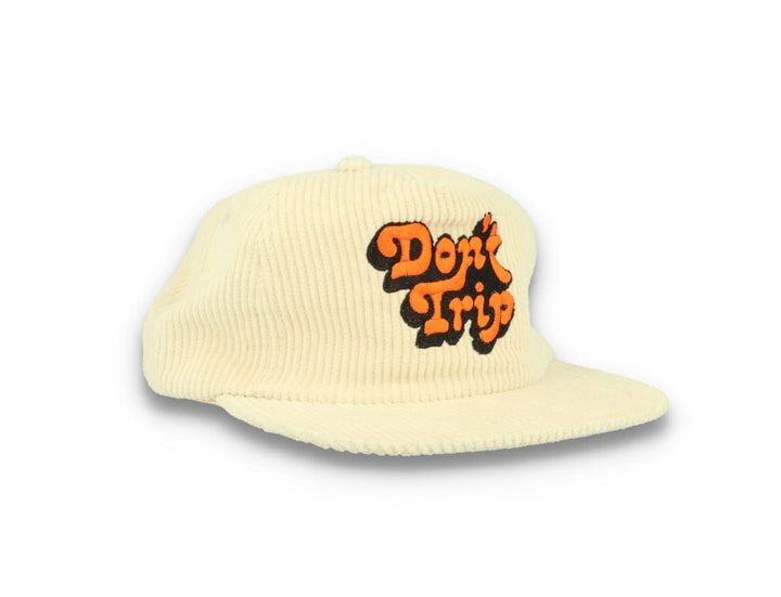 Free & Easy Don't Trip Fat Corduroy Snapback Cap Bone - LOKK