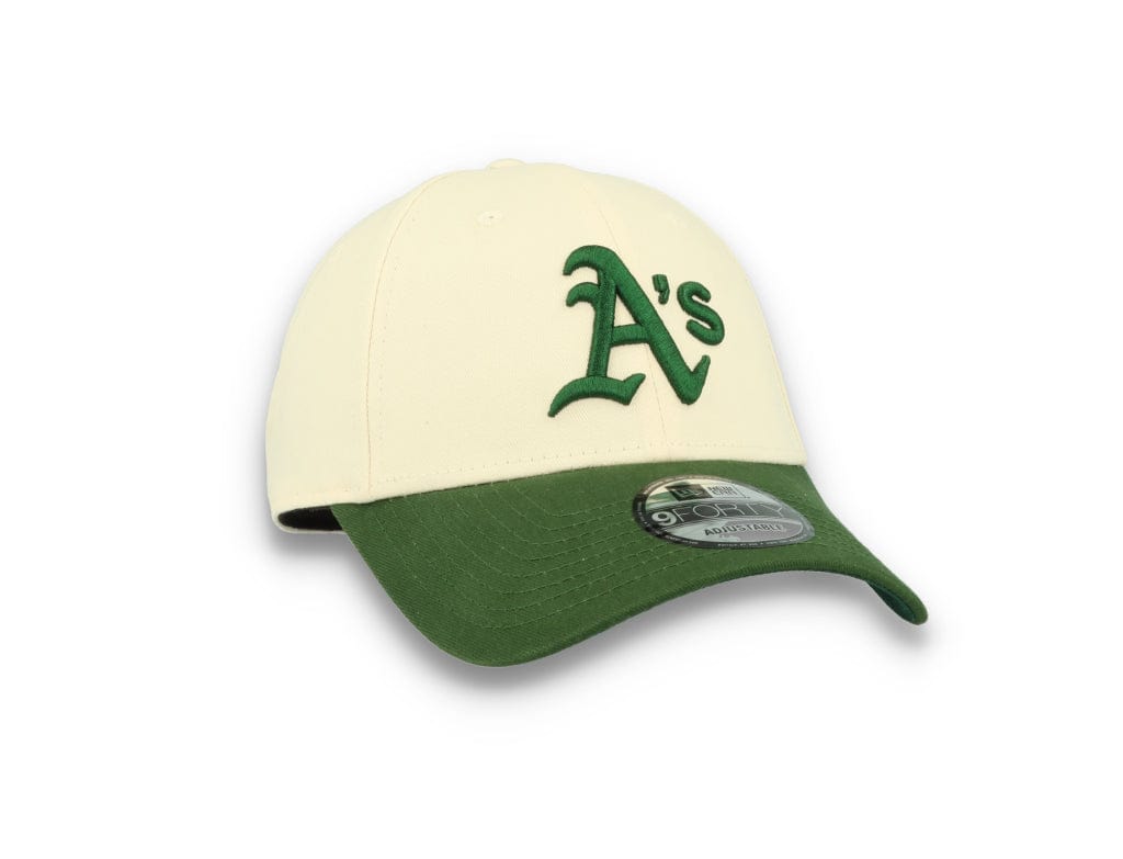 9FORTY MLB Oakland Athletics Off White/Dark Green - LOKK