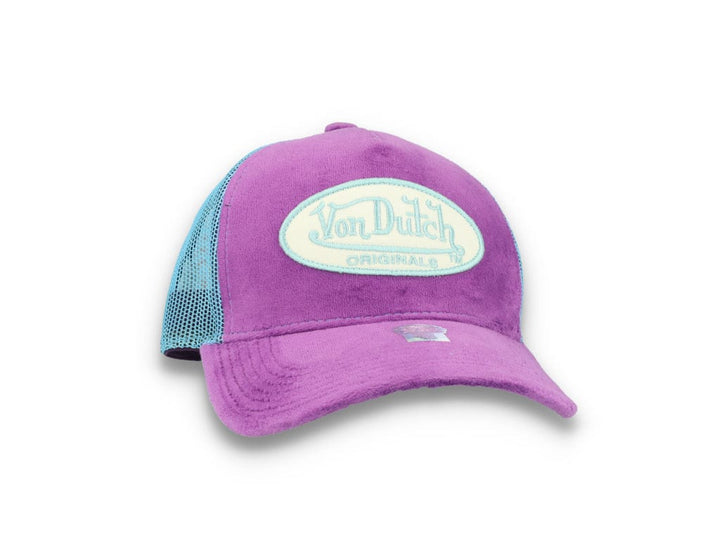 Von Dutch Trucker Cap Velvet Lilac/Blue - LOKK
