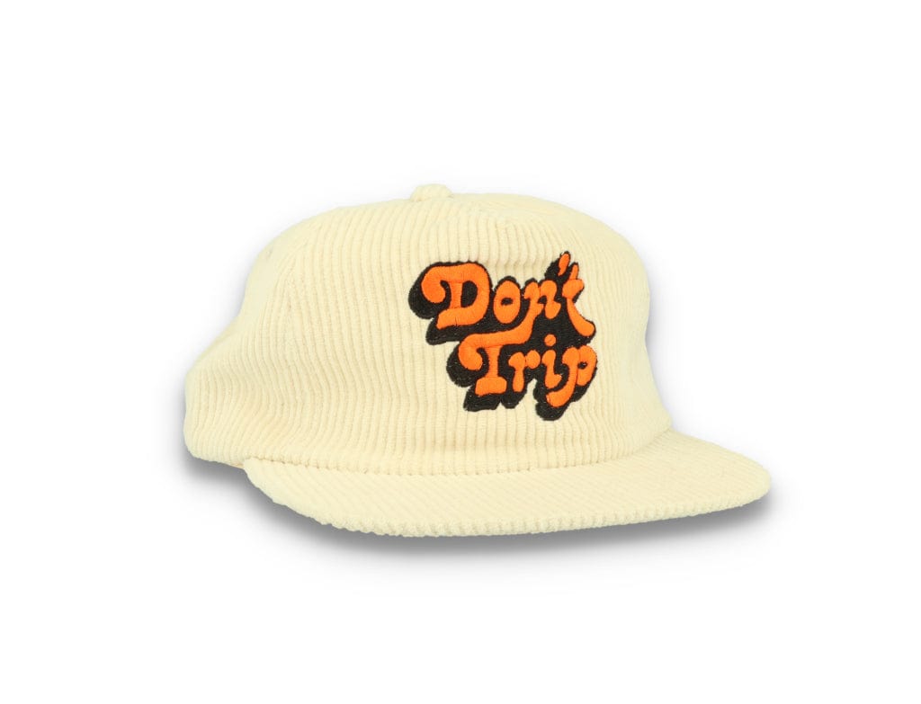 Free & Easy Don't Trip Fat Corduroy Snapback Cap Bone - LOKK