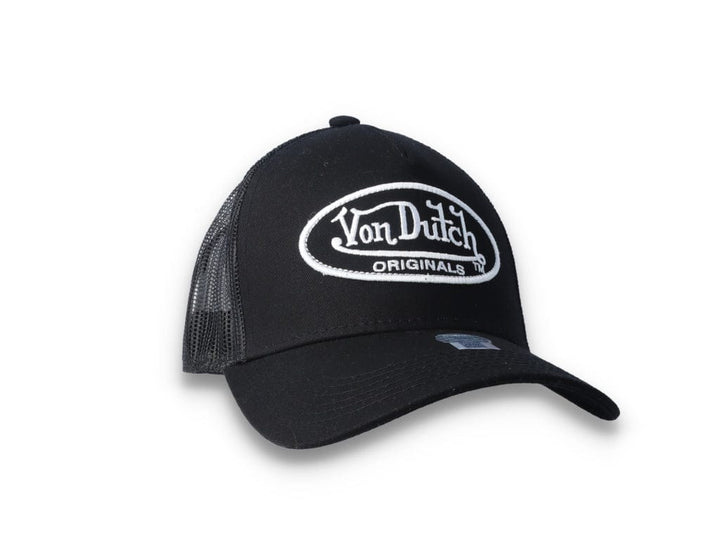 Von Dutch Trucker Cap Black/Black/White - LOKK