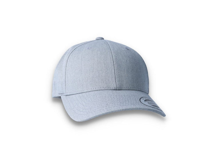 Curved Baseball Cap Snapback Heather Grey - Yupoong 7706 - LOKK