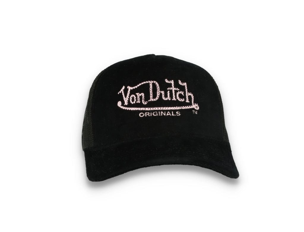 Von Dutch Trucker Cap Miami Velvet Black/Black - LOKK