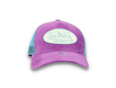 Von Dutch Trucker Cap Velvet Lilac/Blue