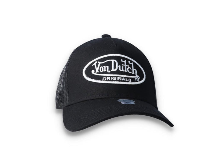 Von Dutch Trucker Cap Black/Black/White - LOKK