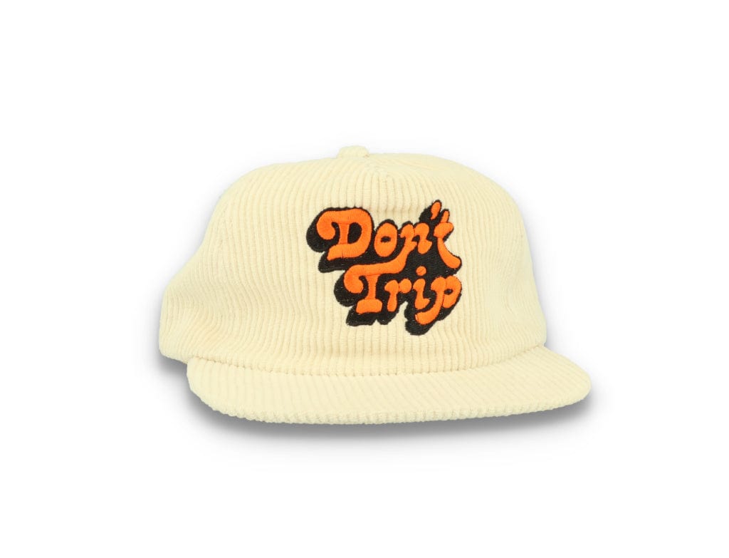 Free & Easy Don't Trip Fat Corduroy Snapback Cap Bone - LOKK