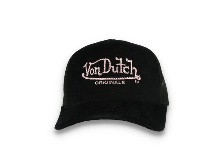 Von Dutch Trucker Cap Miami Velvet Black/Black - LOKK