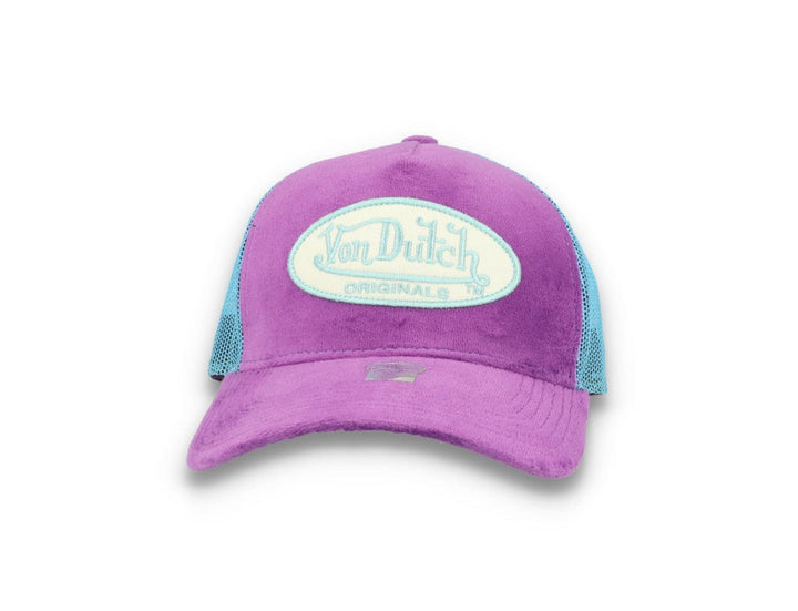 Von Dutch Trucker Cap Velvet Lilac/Blue - LOKK