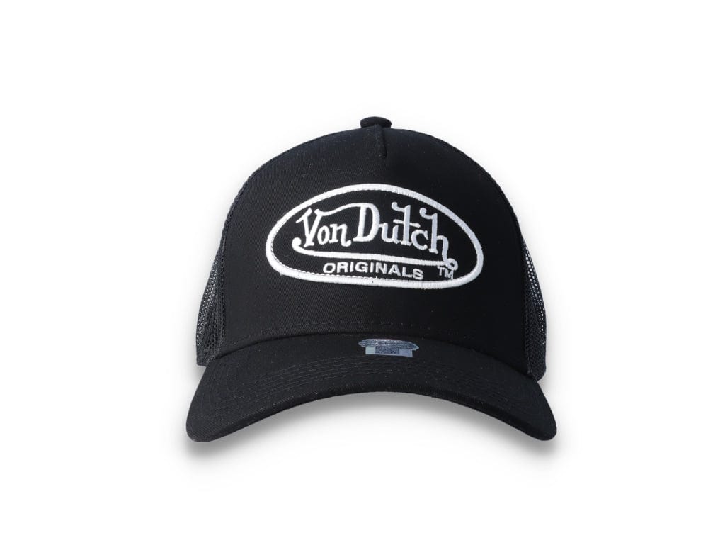 Von Dutch Trucker Cap Black/Black/White - LOKK
