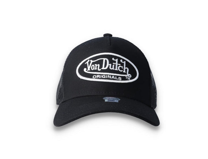 Von Dutch Trucker Cap Black/Black/White - LOKK