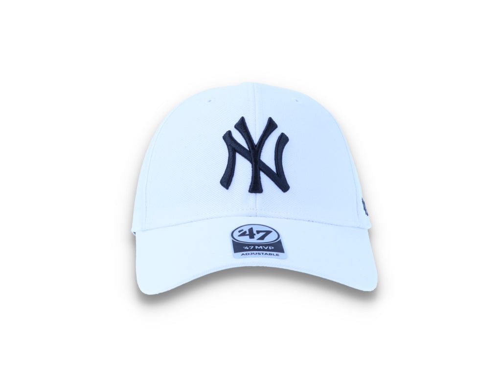 Cap New York Yankees White/Black MLB MVP Wool - LOKK