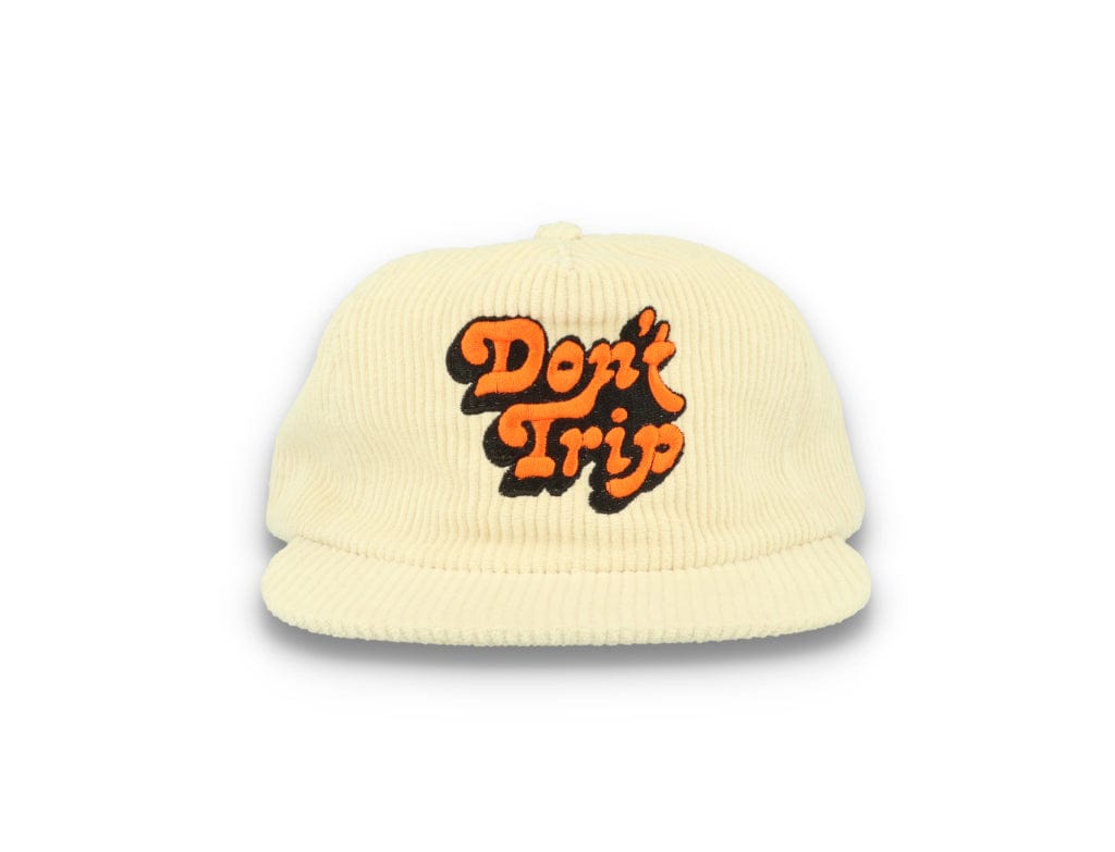 Free & Easy Don't Trip Fat Corduroy Snapback Cap Bone - LOKK
