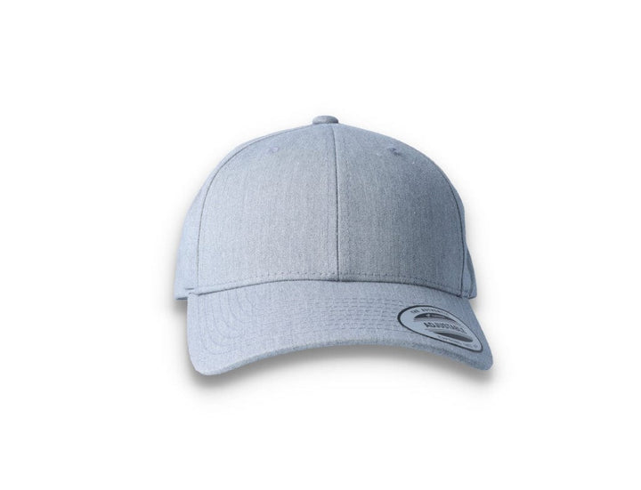 Curved Baseball Cap Snapback Heather Grey - Yupoong 7706 - LOKK