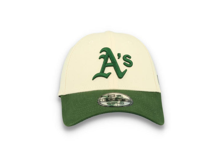 9FORTY MLB Oakland Athletics Off White/Dark Green - LOKK